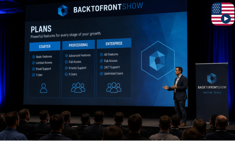 BackToFrontShow Pricing